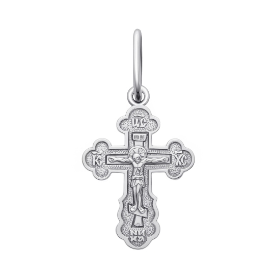 Подвеска-крест из серебра