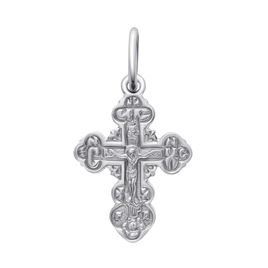 Подвеска-крест из серебра