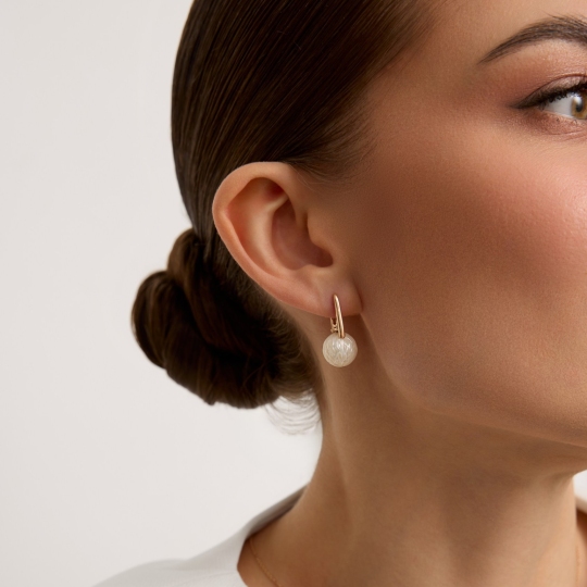 Серьги из золота с жемчугом