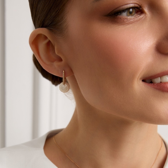 Серьги из золота с жемчугом