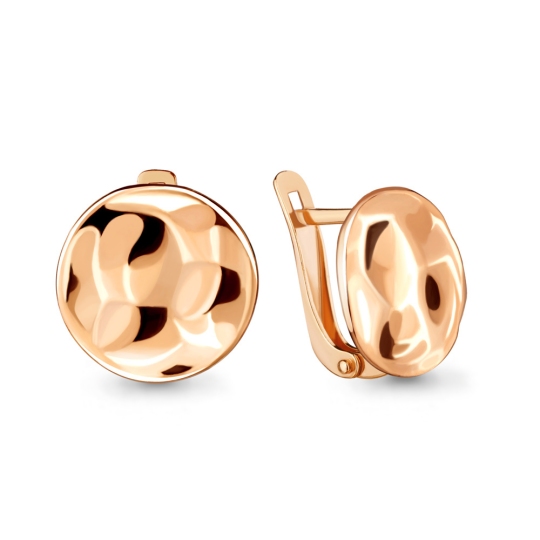 Серьги из серебра с позолотой