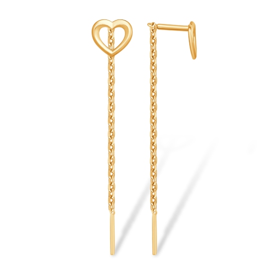 Серьги из серебра с позолотой