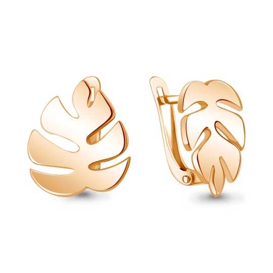 Серьги из серебра с позолотой