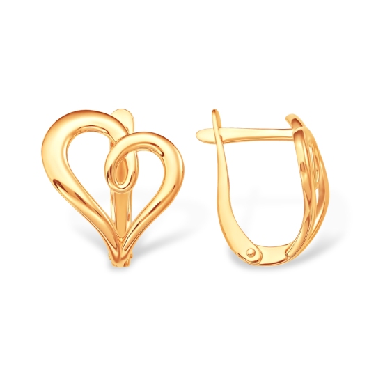 Серьги из серебра с позолотой