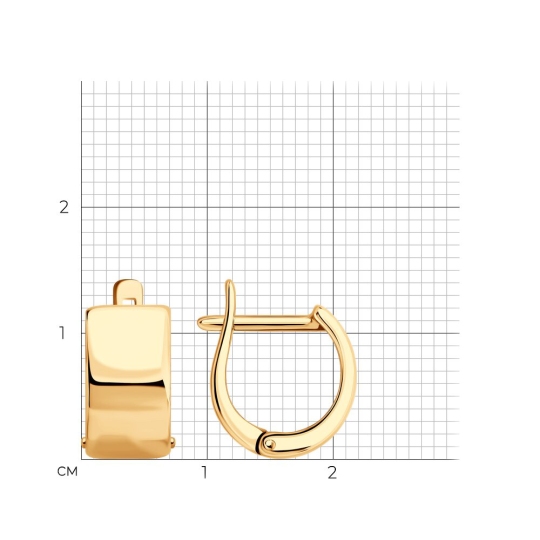 Серьги из серебра с позолотой