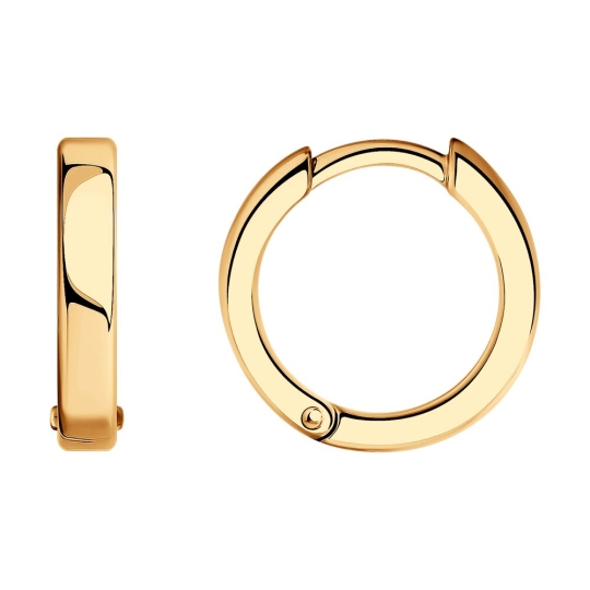 Серьги из серебра с позолотой