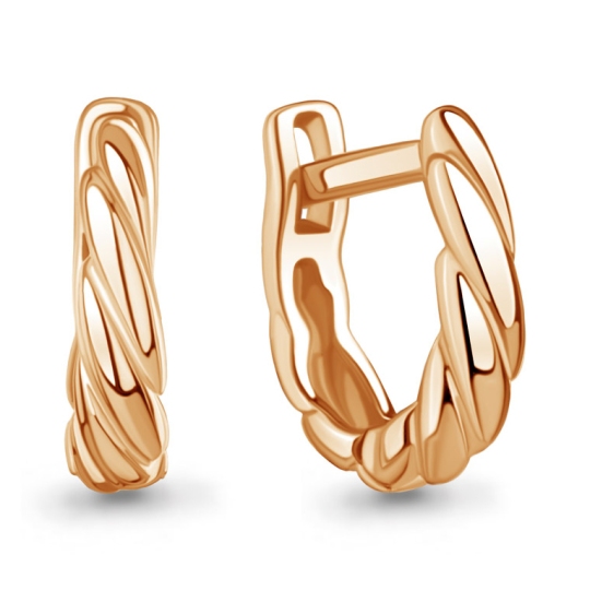 Серьги из серебра с позолотой