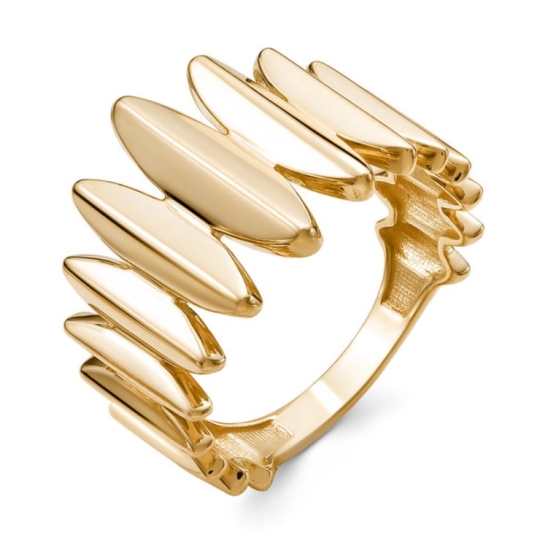 Кольцо из серебра с позолотой