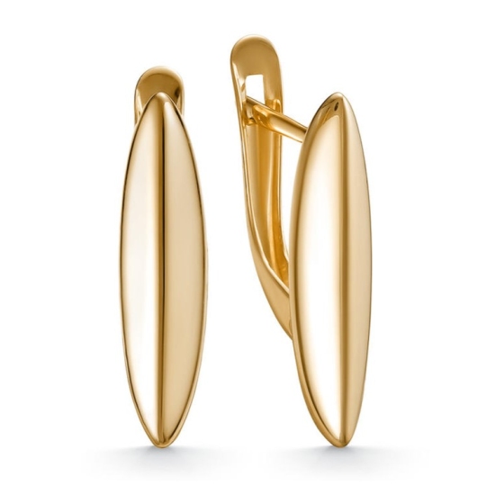 Серьги из серебра с позолотой