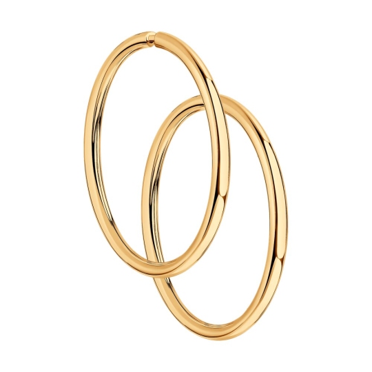 Серьги из серебра с позолотой