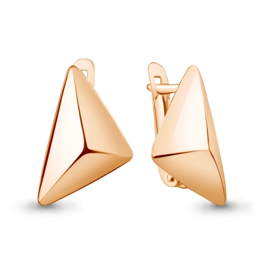 Серьги из серебра с позолотой