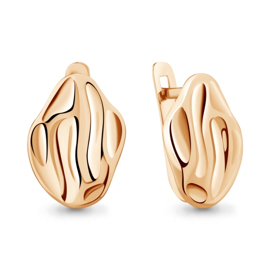 Серьги из серебра с позолотой