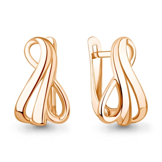 Серьги из серебра с позолотой