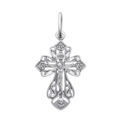 Подвеска-крест из серебра
