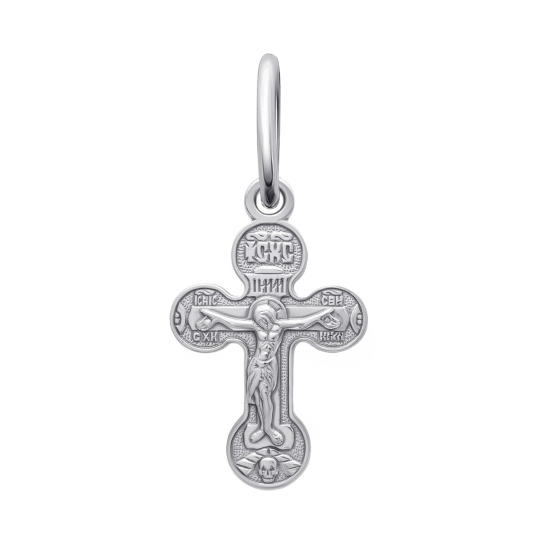 Подвеска-крест из серебра