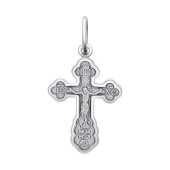 Подвеска-крест из серебра