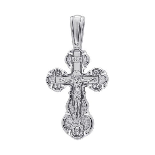 Подвеска-крест из серебра
