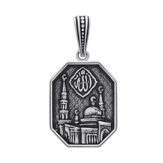 Подвеска из серебра с чернением