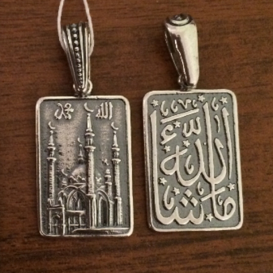 Подвеска из серебра с чернением