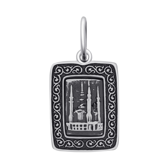 Подвеска из серебра с чернением