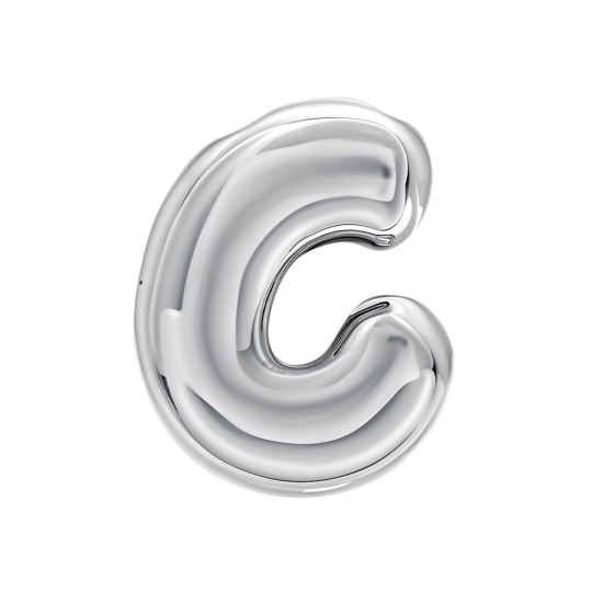 Подвеска-буква из серебра 