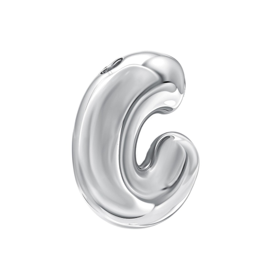 Подвеска-буква из серебра 