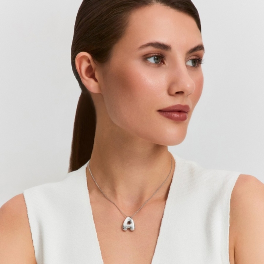 Подвеска-буква из серебра 