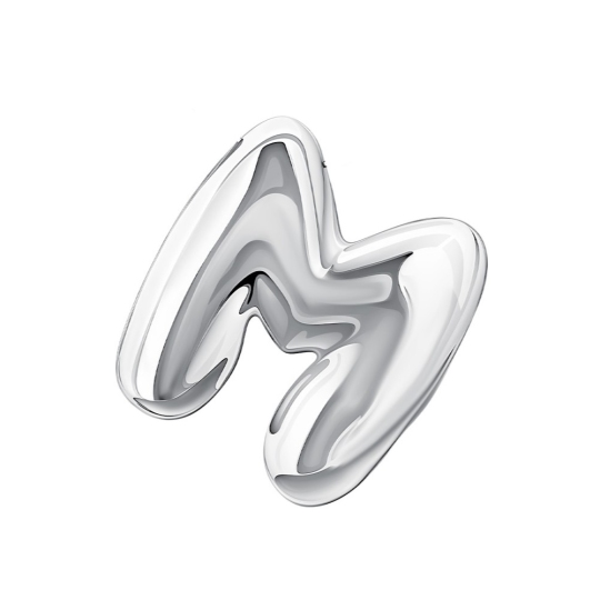 Подвеска-буква из серебра 