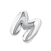 Подвеска-буква из серебра 