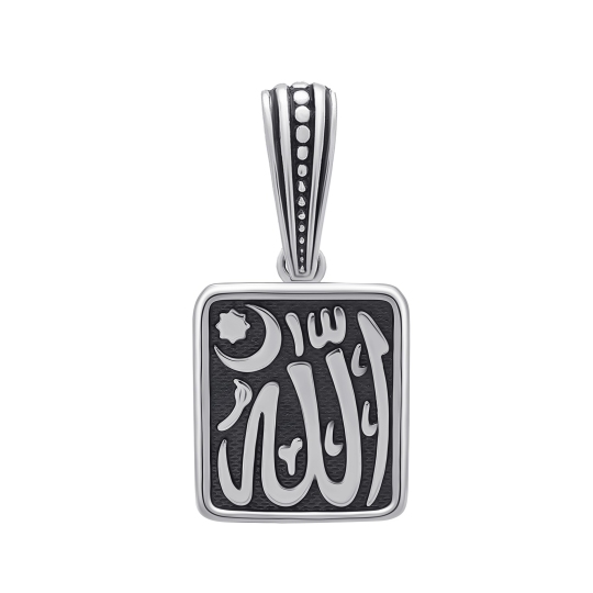 Подвеска из серебра с чернением