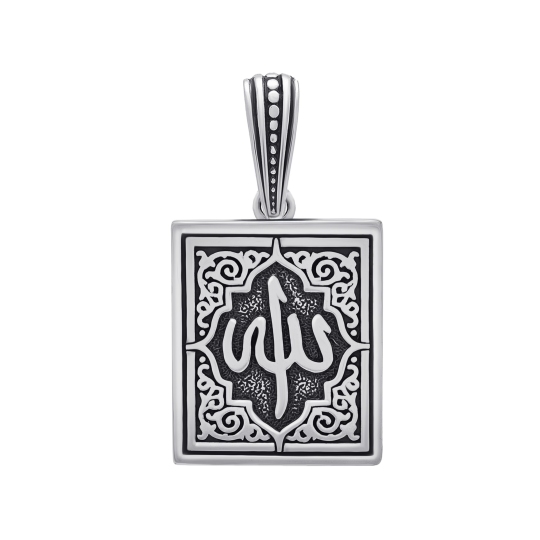 Подвеска из серебра с чернением