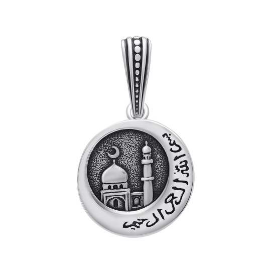 Подвеска из серебра с чернением