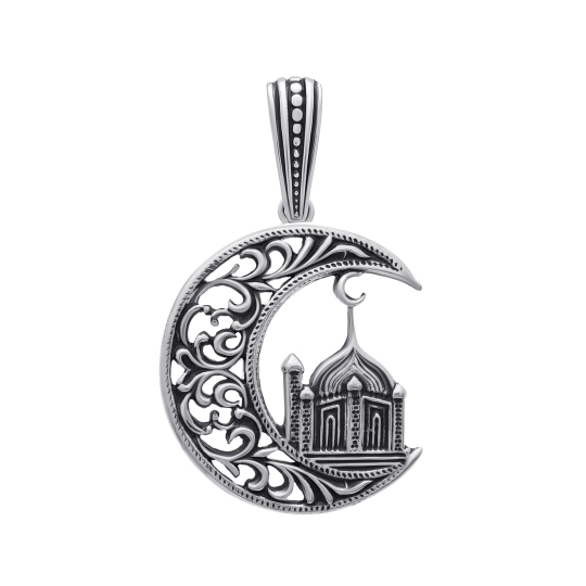 Подвеска из серебра с чернением