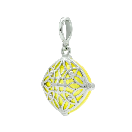 Подвеска из серебра с ювелирным кристаллом