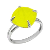 Кольцо из серебра с ювелирным кристаллом