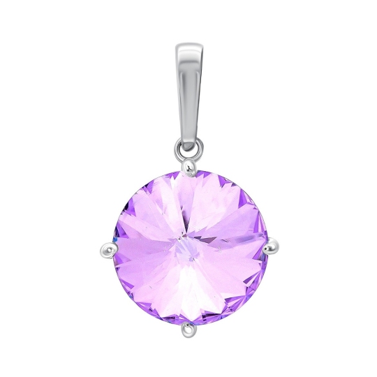 Подвеска из серебра с ювелирным кристаллом