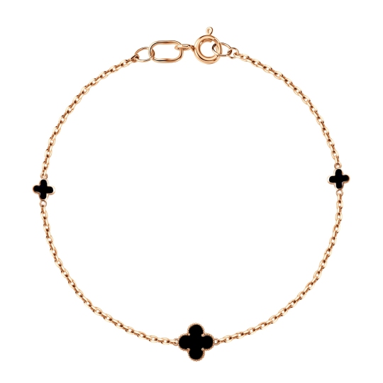 Браслет из золота с агатами