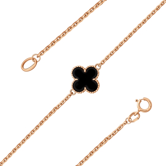 Браслет из золота с ониксом