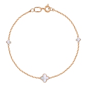 Браслет из золота с перламутром