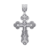 Подвеска-крест из серебра