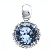Подвеска из серебра с ювелирным кристаллом