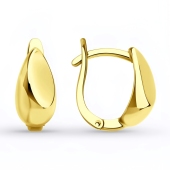 Серьги из лимонного золота