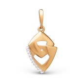 Подвеска из золота с фианитами