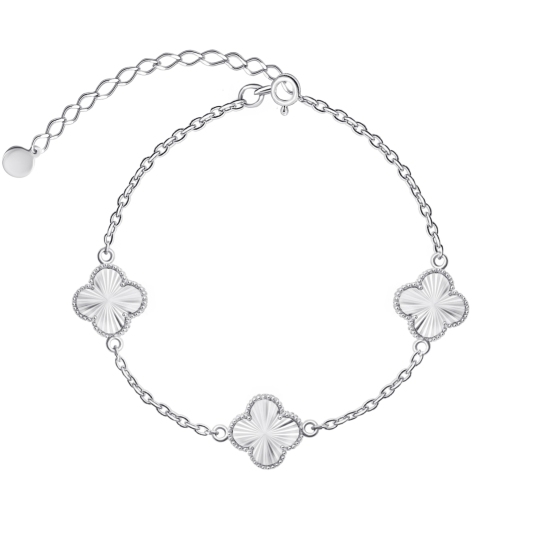 Браслет из серебра с алмазной гранью