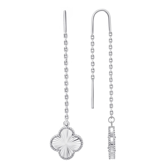 Серьги из серебра с алмазной гранью