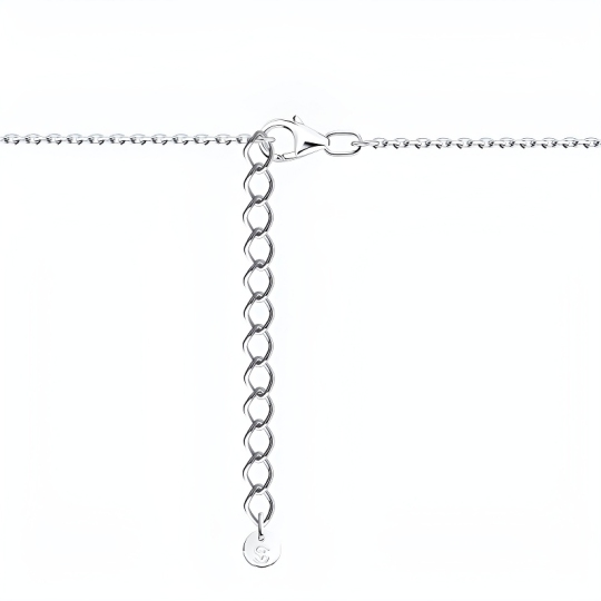 Колье из серебра с фианитом