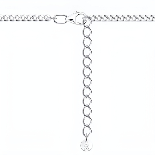 Колье из серебра с фианитом