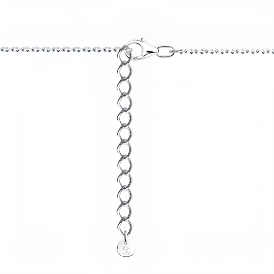 Колье из серебра с фианитом