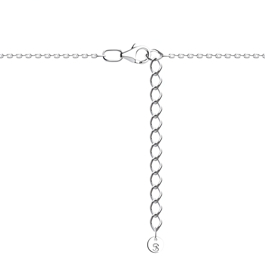 Колье из серебра с фианитами