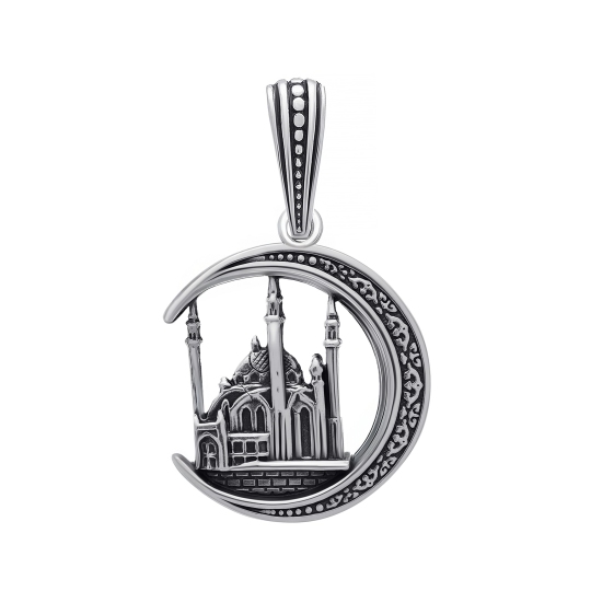 Подвеска из серебра с чернением